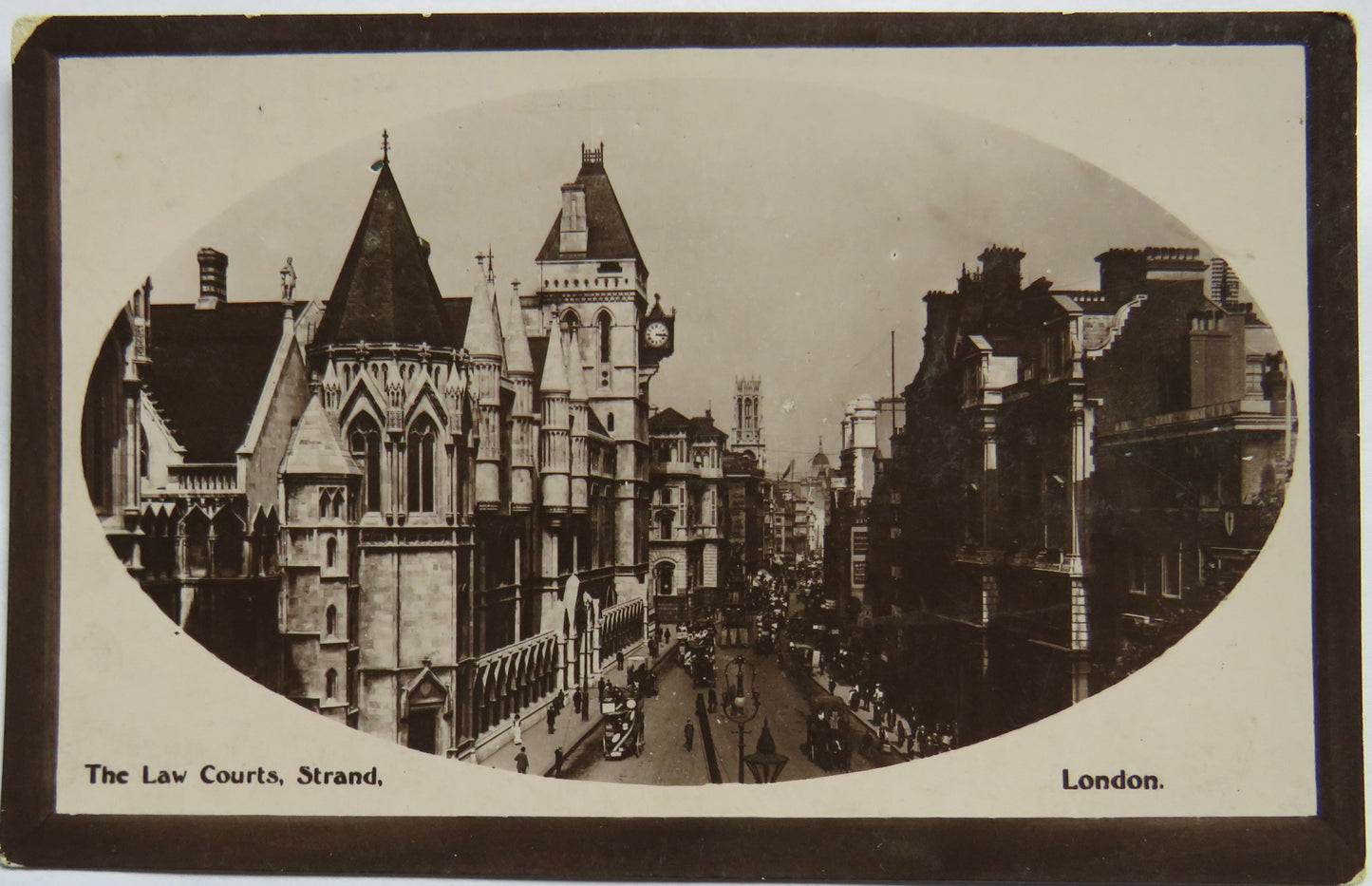 Vintage Postcard of The Law Courts, Strand, London