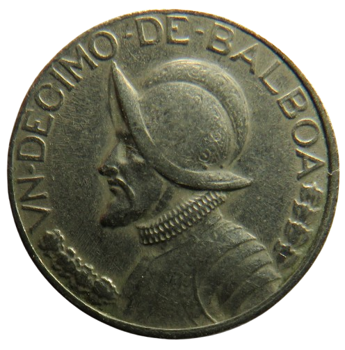 1968 Panama 1/10 Balboa Coin