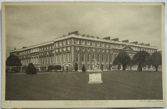 Vintage Postcard of Hampton Court Palace South & East Fronts