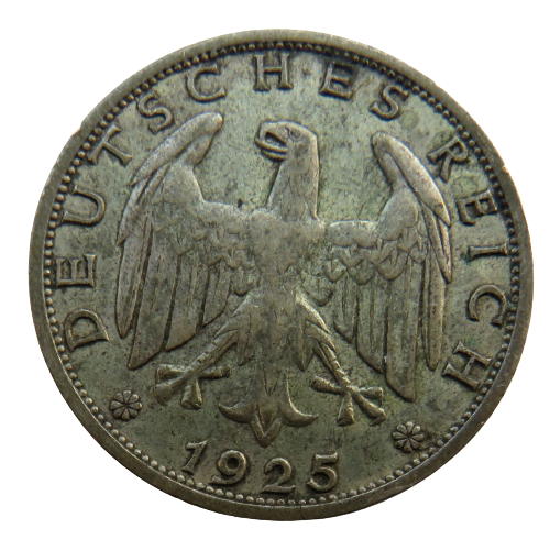 1925-J Germany - Weimar Republic Reichsmark Coin