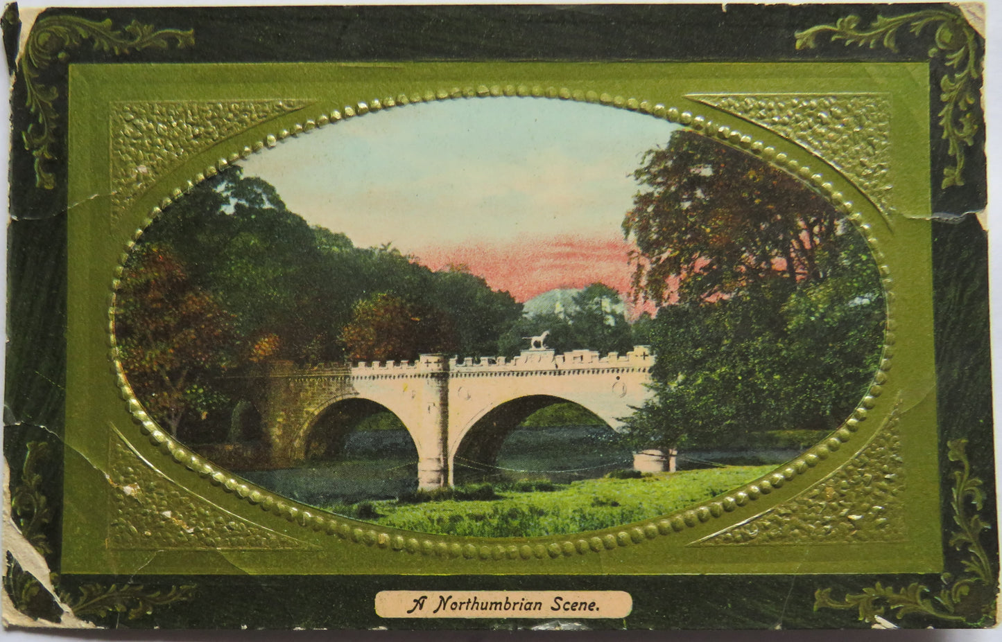 Antique Postcard of A Northumbrian Scene 1910