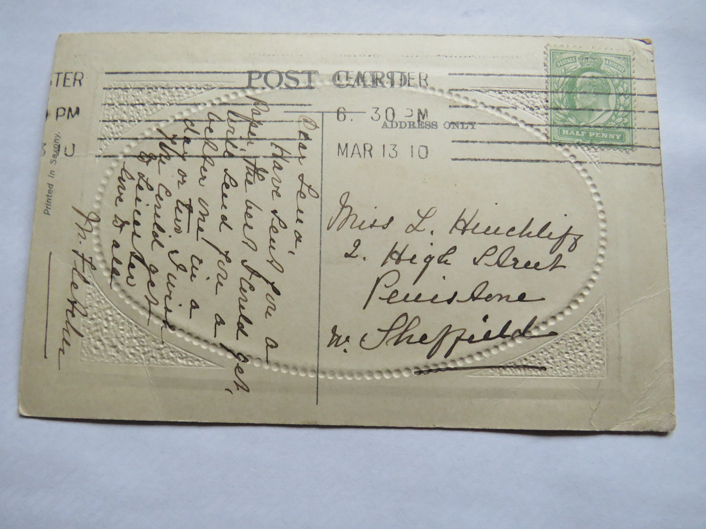 Antique Postcard of A Northumbrian Scene 1910