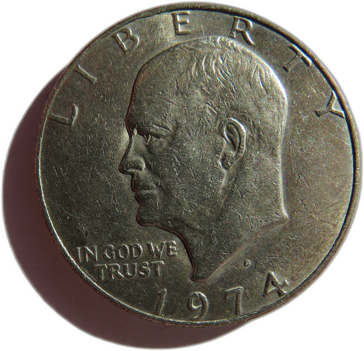 1974 USA Eisenhower $1 One Dollar Coin