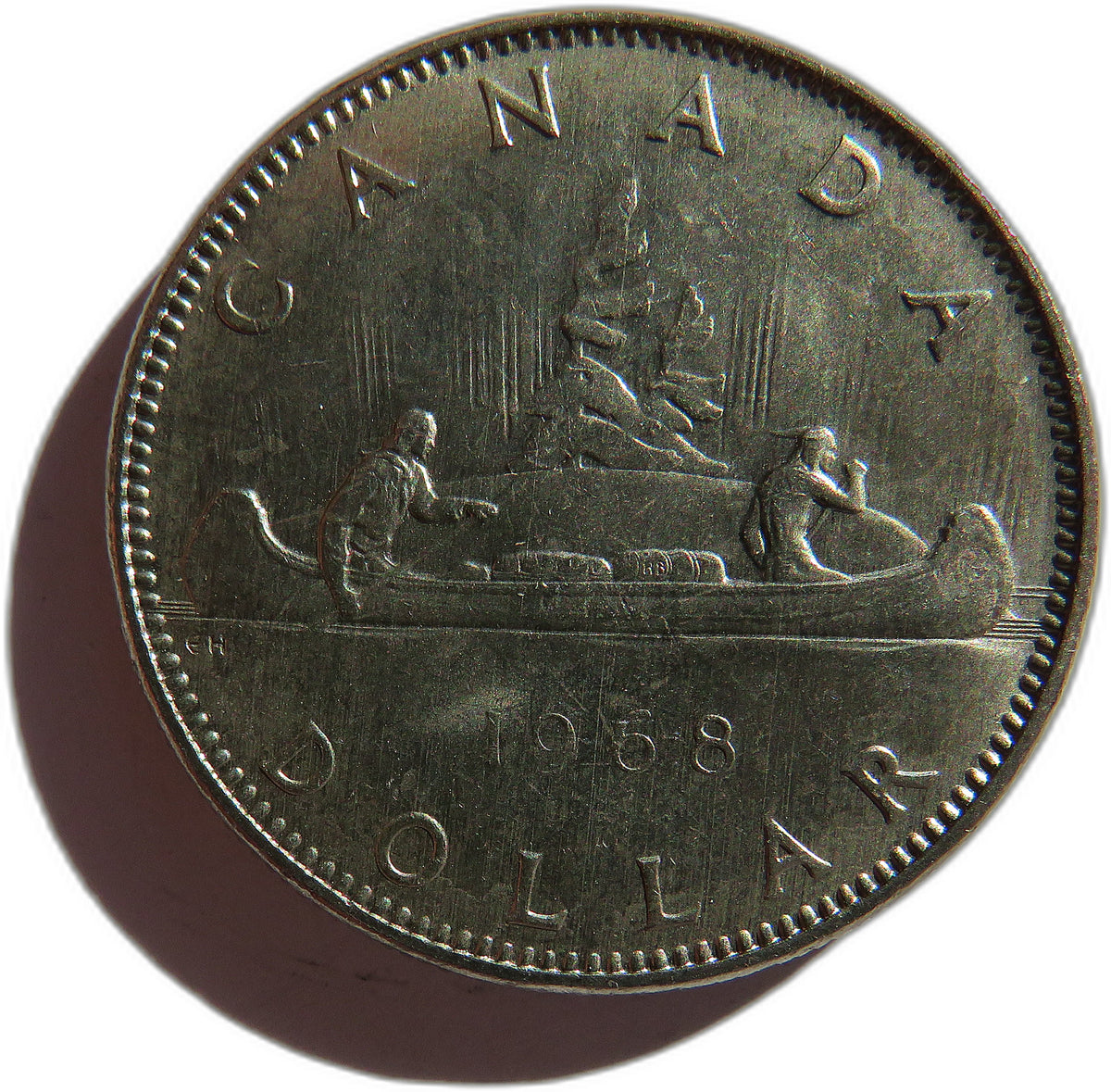 1968 Queen Elizabeth II Canada $1 One Dollar Coin