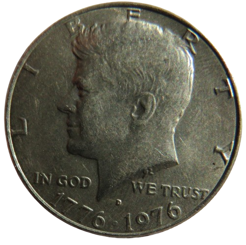 1976 USA Kennedy Half-Dollar $1/2 Coin