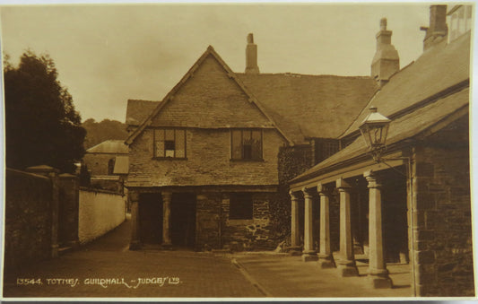 Vintage Postcard of Totnes Guildhall
