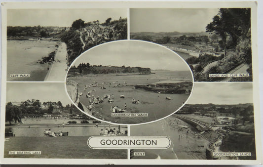 Vintage Postcard of Goodrington, Devon 1957