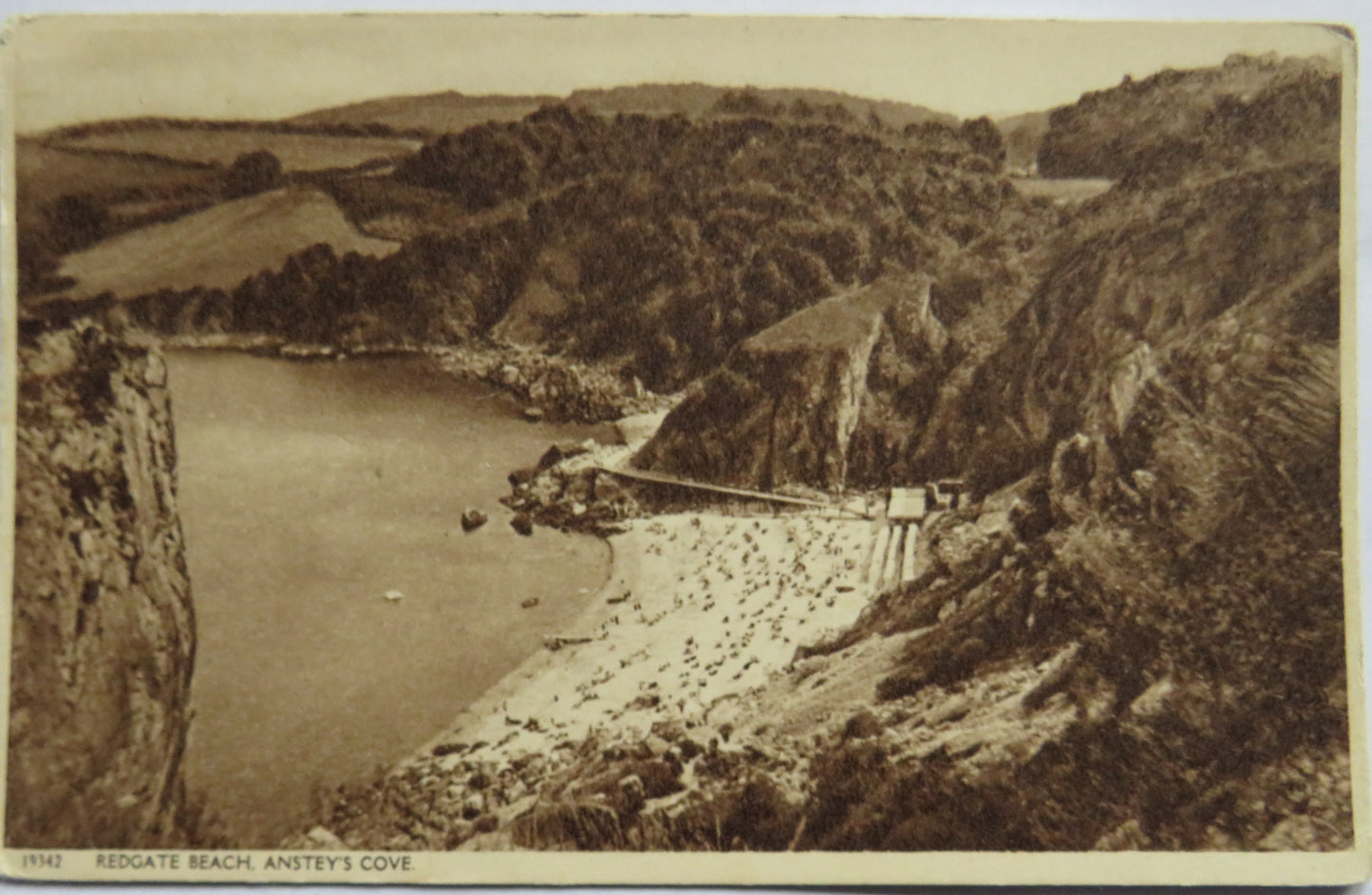 Vintage Postcard of Redgate Beach, Anstey's Cove