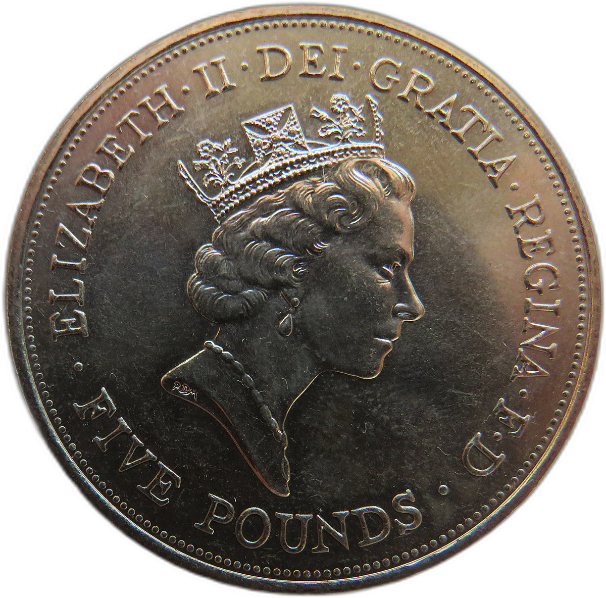 1990 Queen Elizabeth The Queen Mother 90th Birthday Commemorative £5 Coin