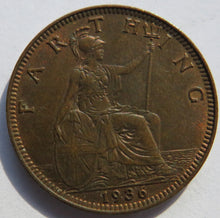 Load image into Gallery viewer, 1936 King George V Farthing Coin In Higher Grade - Great Britain
