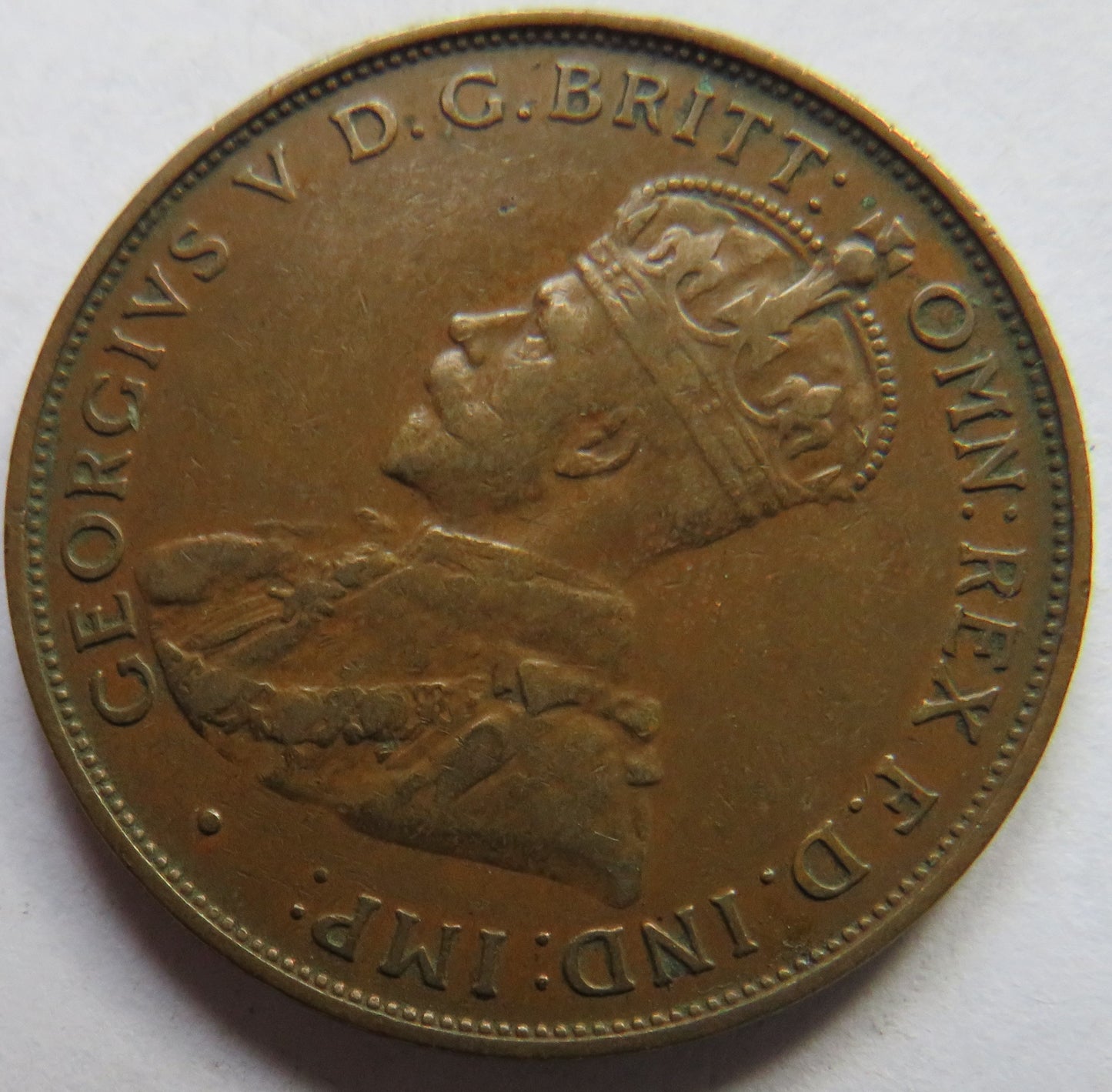 1932 King George V Australia One Penny Coin