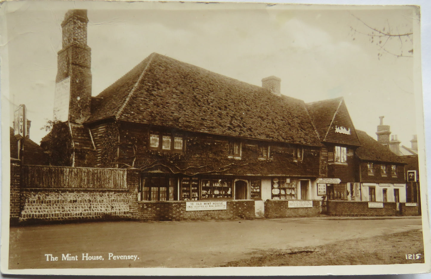 Vintage Postcard of The Mint House, Pevensey