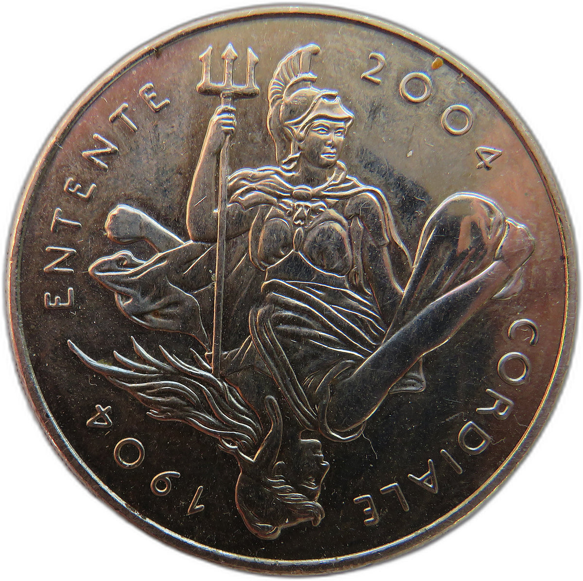 1904-2004 100 Year Anniversary Entente Cordiale Commemorative £5 Coin
