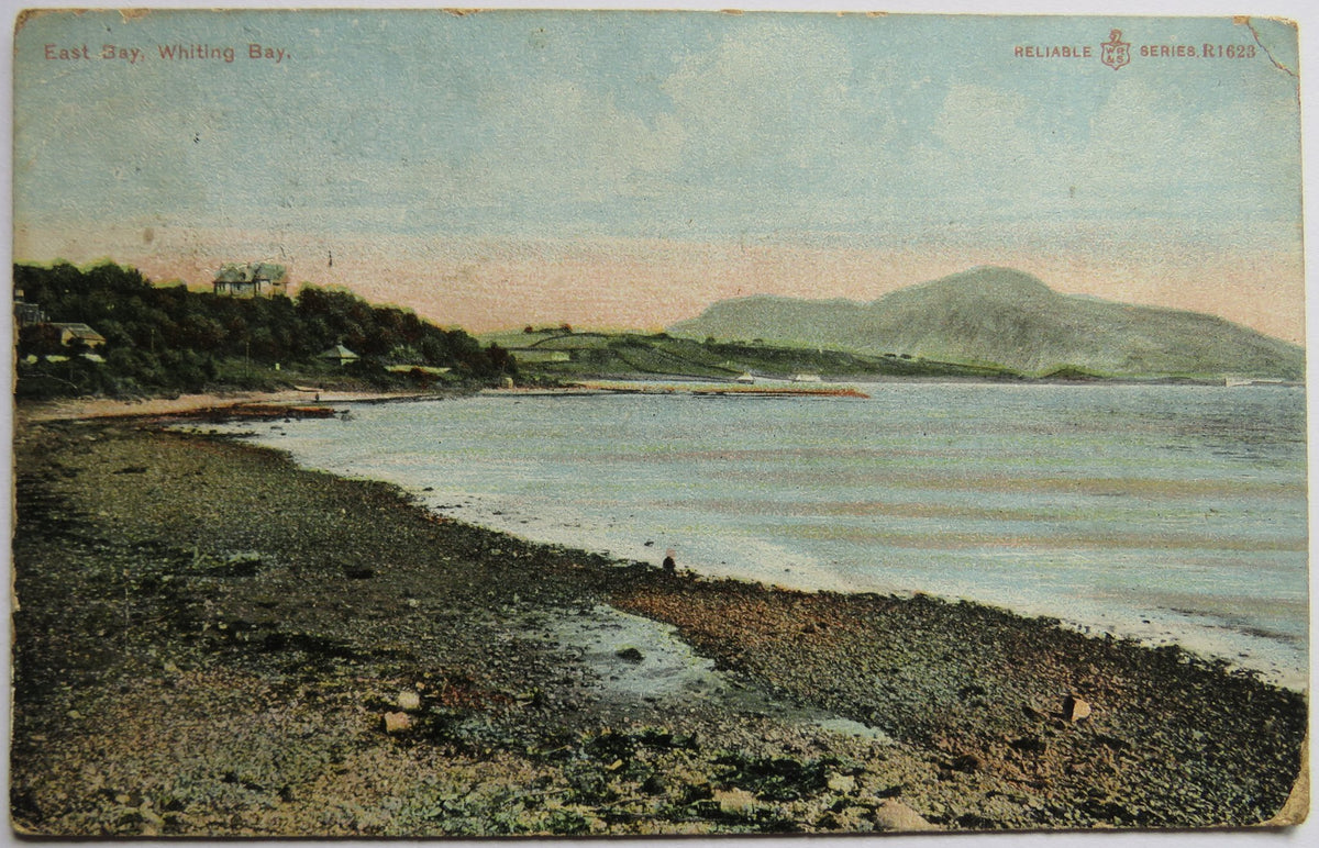 Vintage Postcard of East Bay, Whiting Bay, W R & S Reliable Series