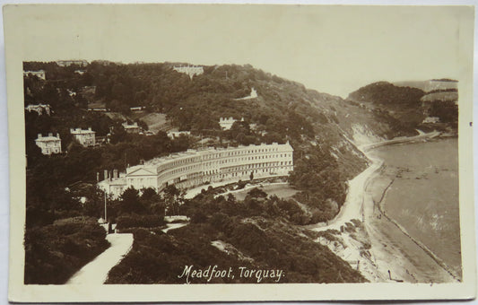 Vintage Postcard of Meadfoot, Torquay 1912
