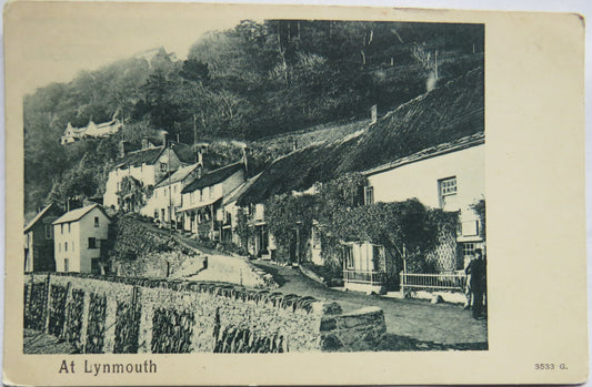 Vintage Postcard of At Lynmouth