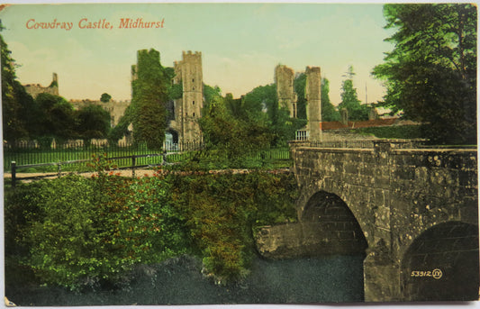 Vintage Postcard of Cowdray Castle, Midhurst