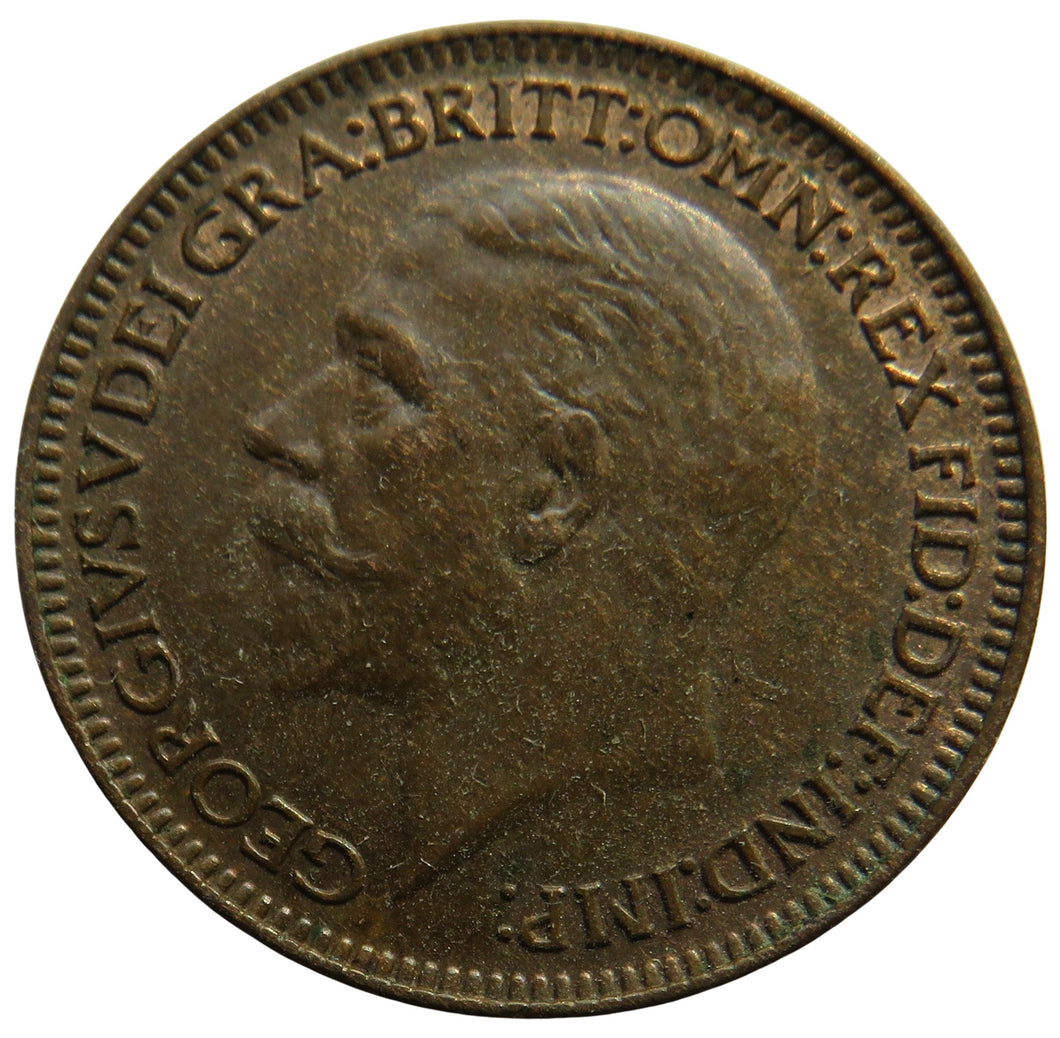 1928 King George V Farthing Coin In High Grade - Great Britain