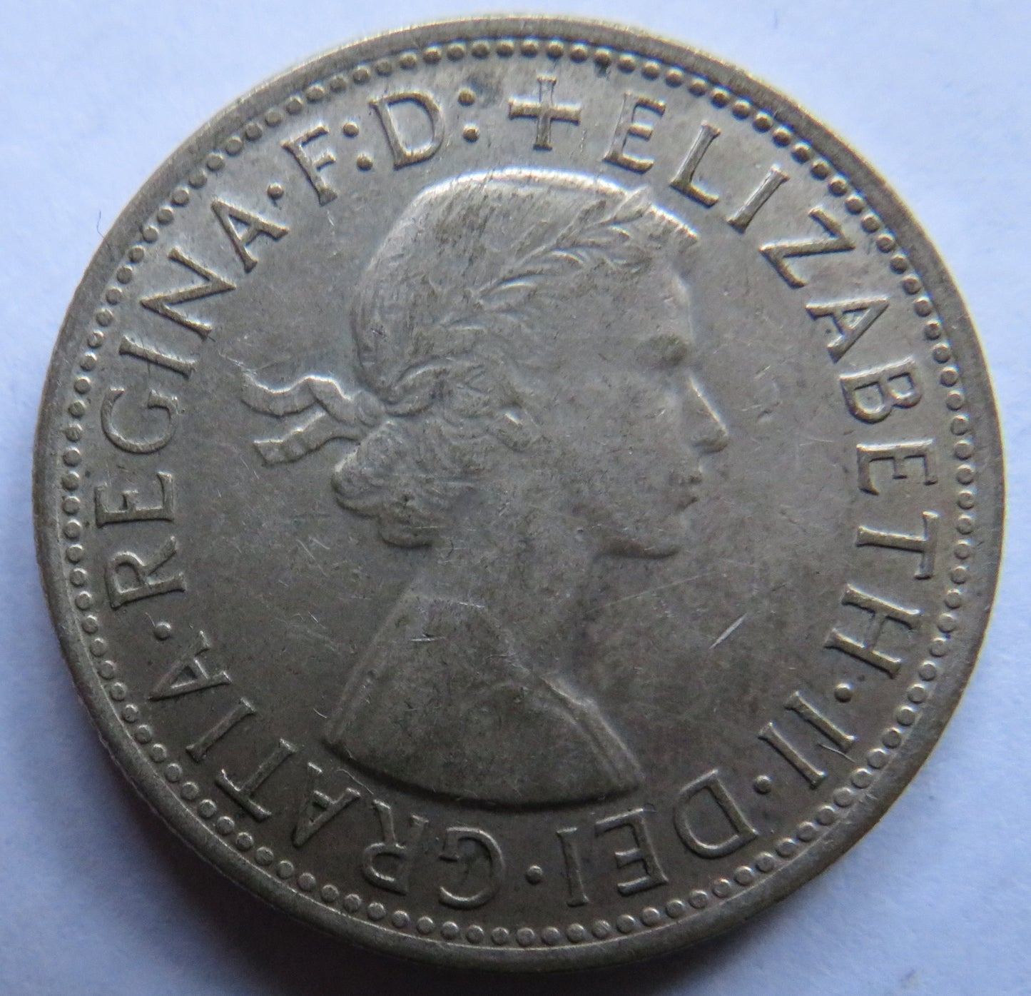 1957 Queen Elizabeth II Australia Silver Florin Coin