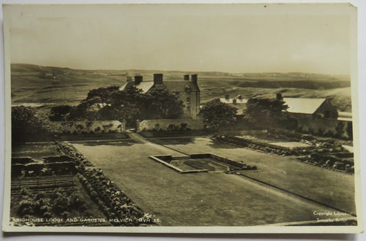 Vintage Postcard of Bighouse Lodge and Gardens, Melvich