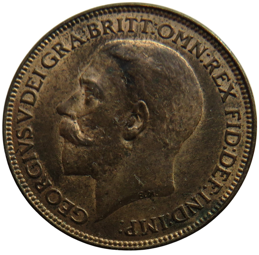 1925 King George V Farthing Coin In High Grade - Great Britain