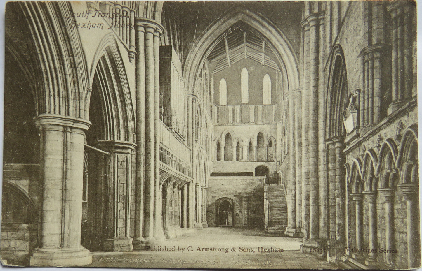 Vintage Postcard of Hexham Abbey