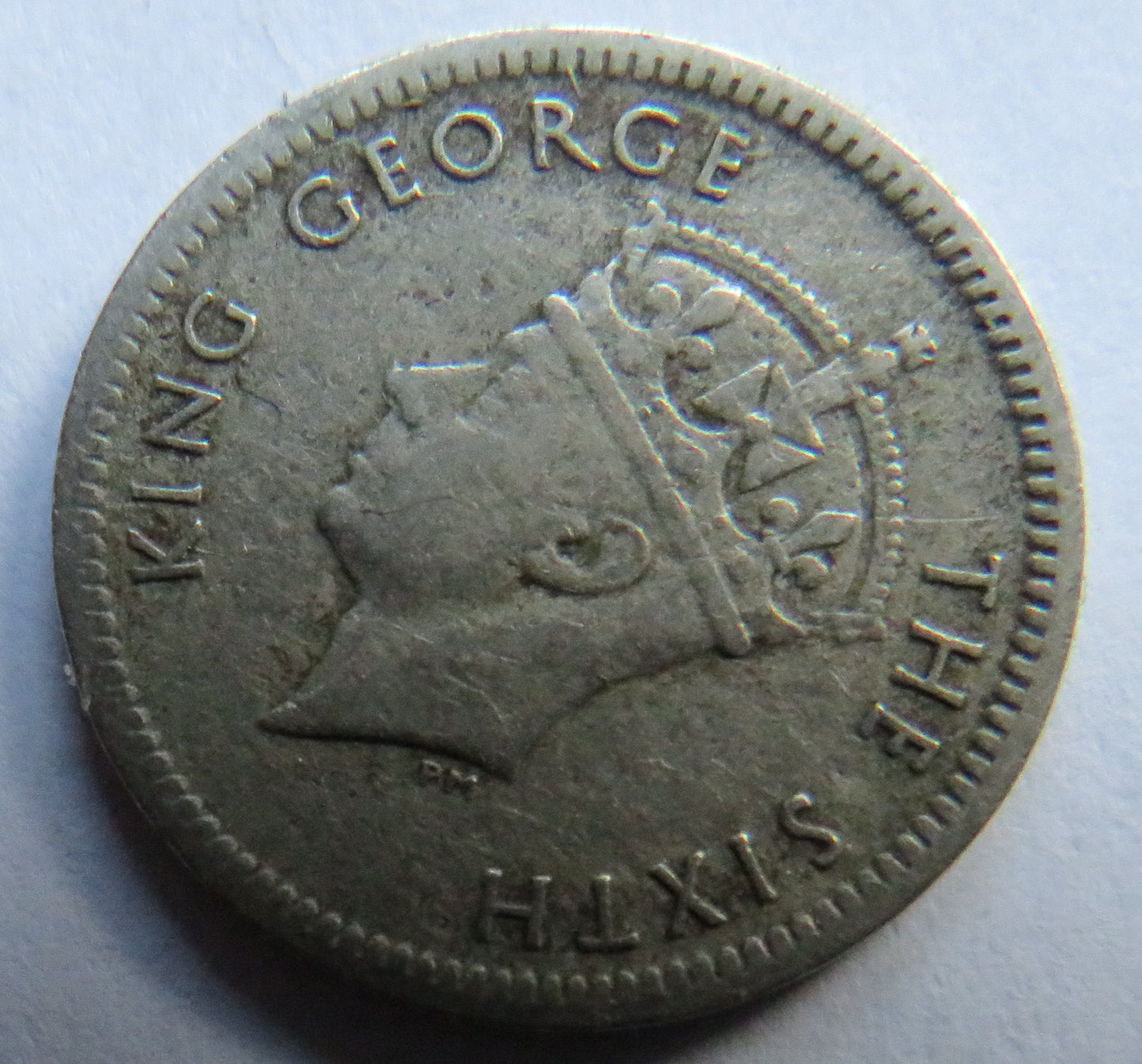 1951 King George VI Southern Rhodesia Threepence Coin