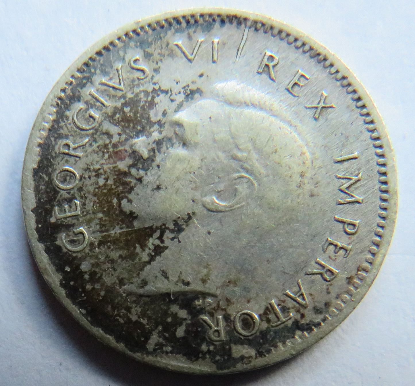 1941 King George VI South Africa Silver Threepence Coin