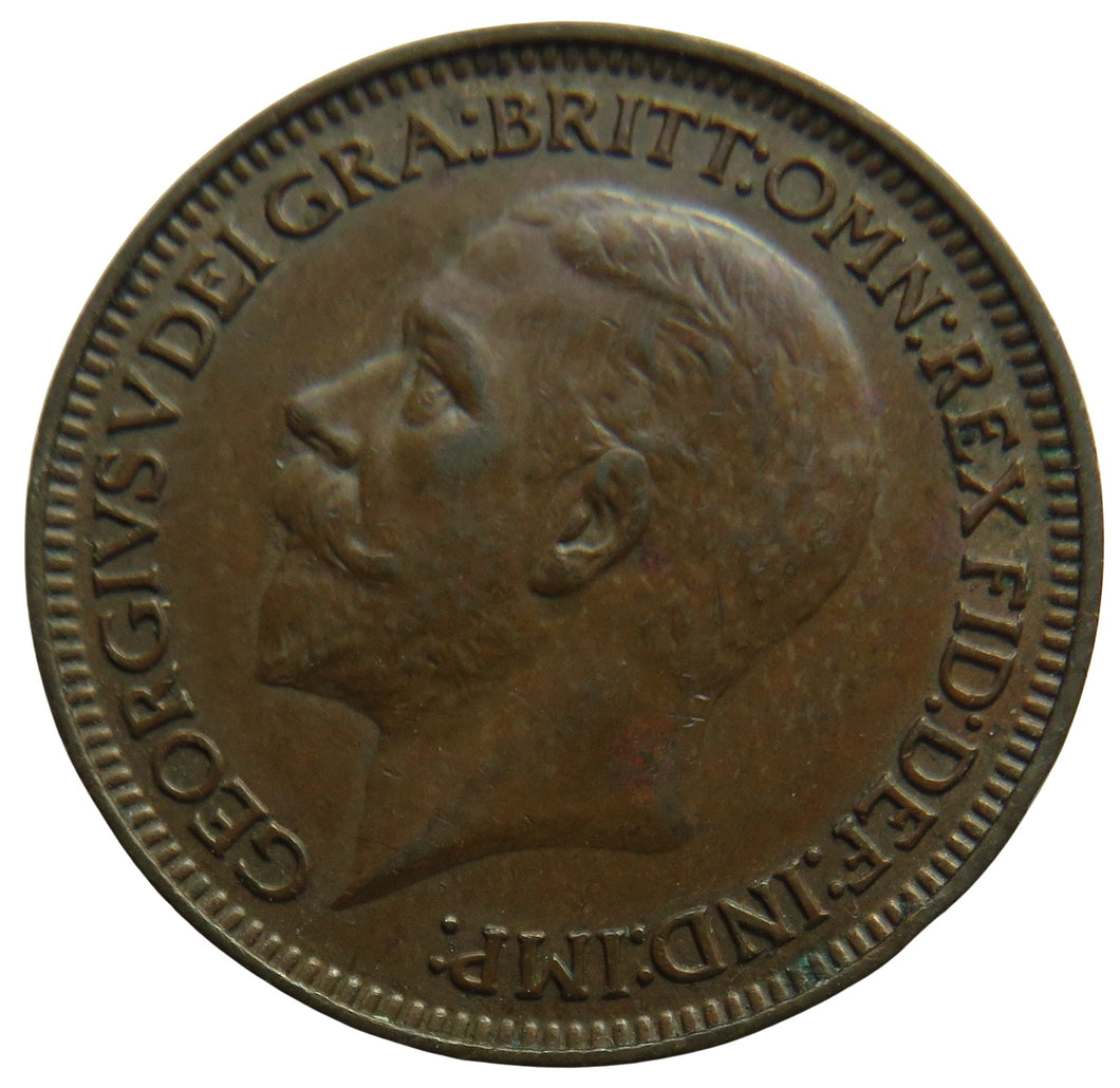 1935 King George V Farthing Coin - Great Britain