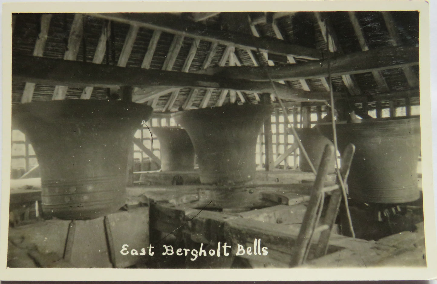Vintage Postcard of East Bergholt Bells