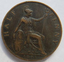 Load image into Gallery viewer, 1901 Queen Victoria Halfpenny Coin - Great Britain
