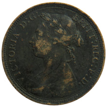 Load image into Gallery viewer, 1894 Queen Victoria Bun Head Halfpenny Coin - Great Britain
