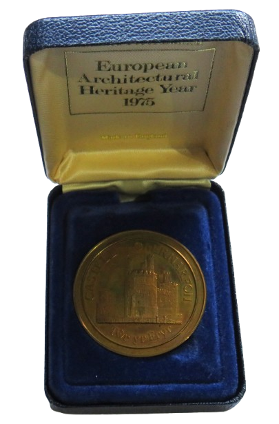 1975 European Architectural Heritage Year Castell Caernarfon Commemorative Medal