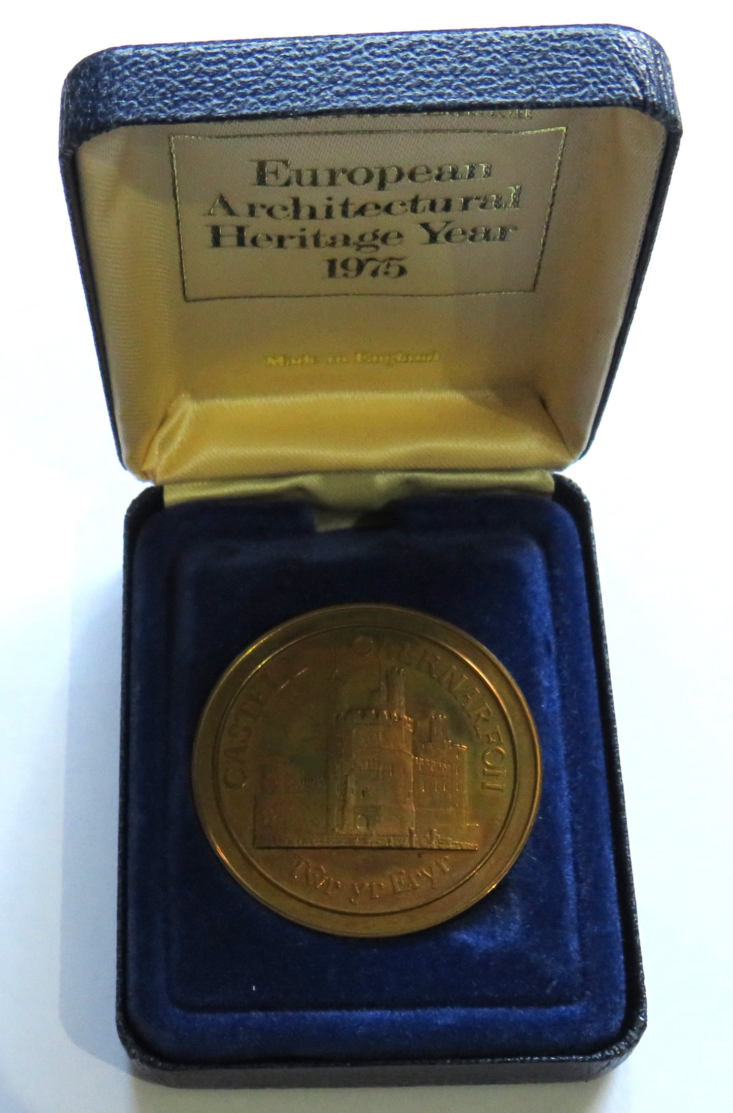 1975 European Architectural Heritage Year Castell Caernarfon Commemorative Medal