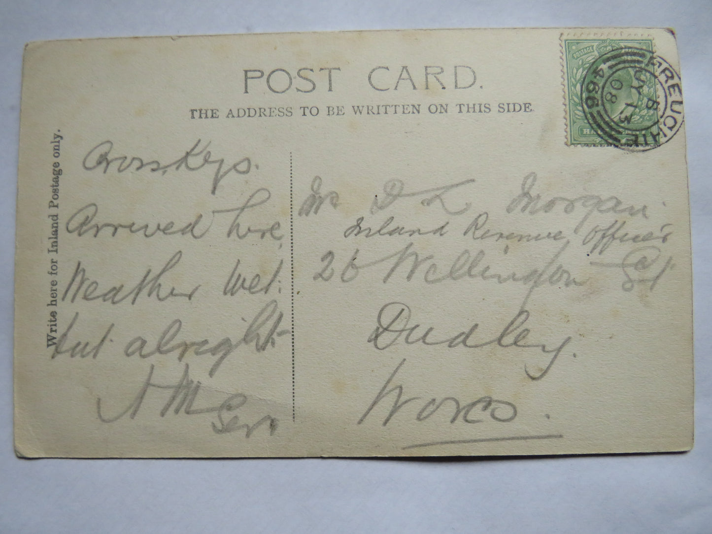 Vintage Postcard of Falkland Palace 1908