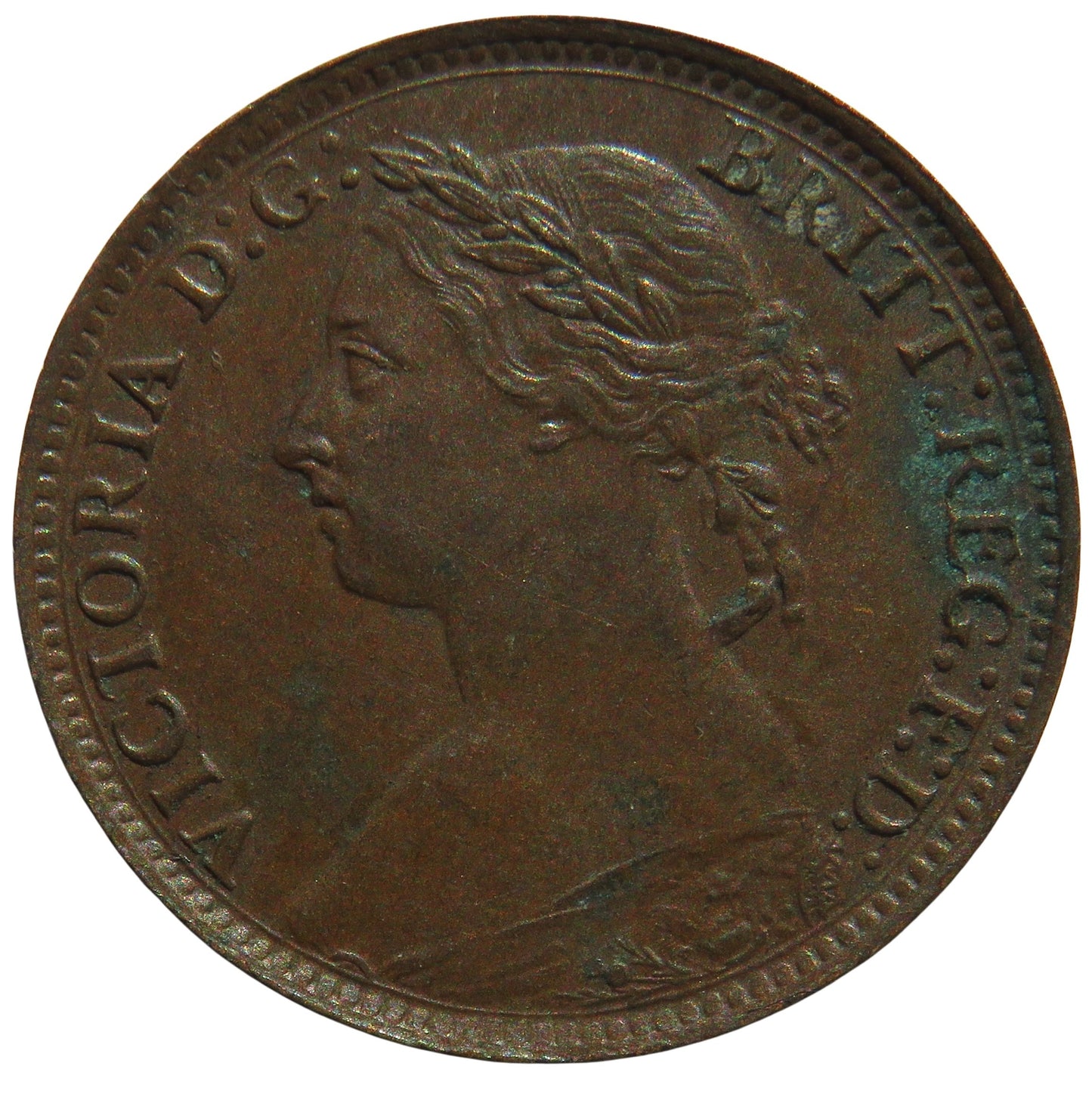 1884 Queen Victoria Farthing Coin - Great Britain