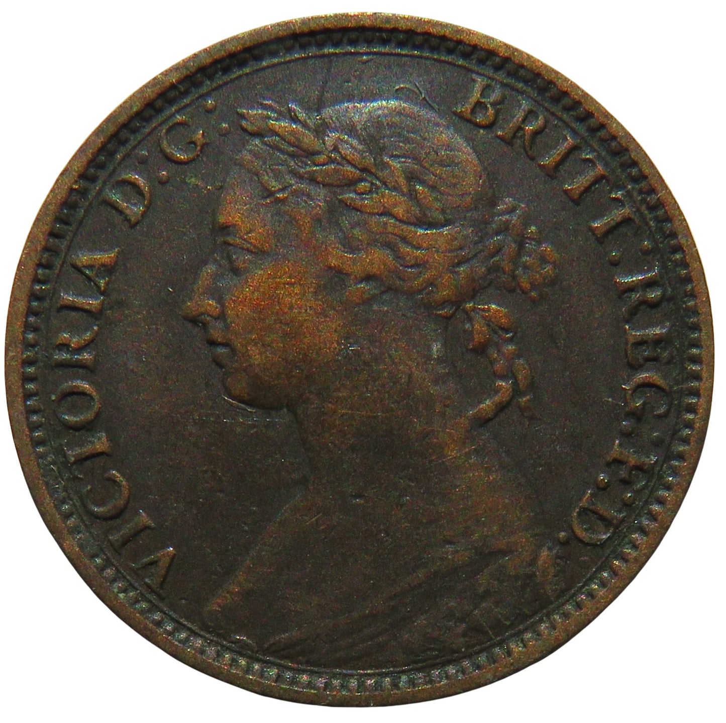 1891 Queen Victoria Farthing Coin - Great Britain