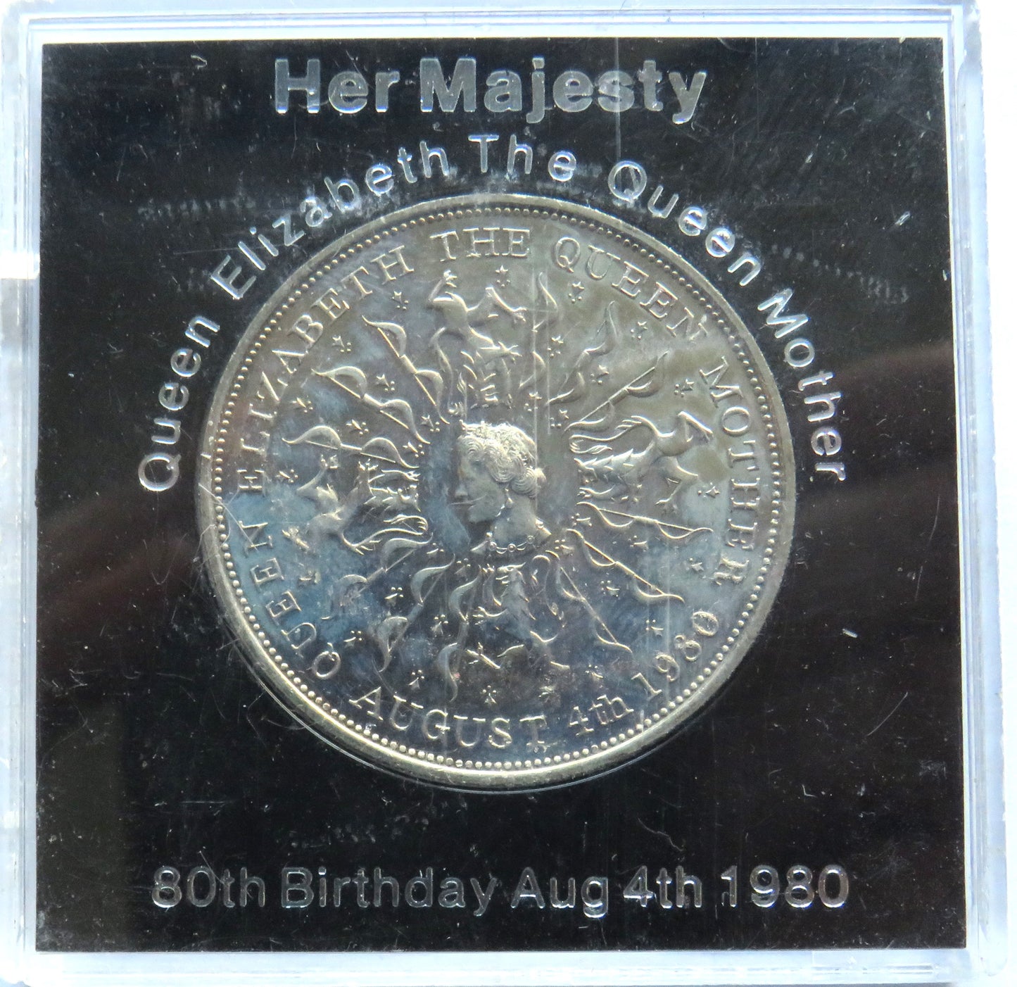 1980 Queen Elizabeth The Queen Mother Cased Commemorative Crown Coin