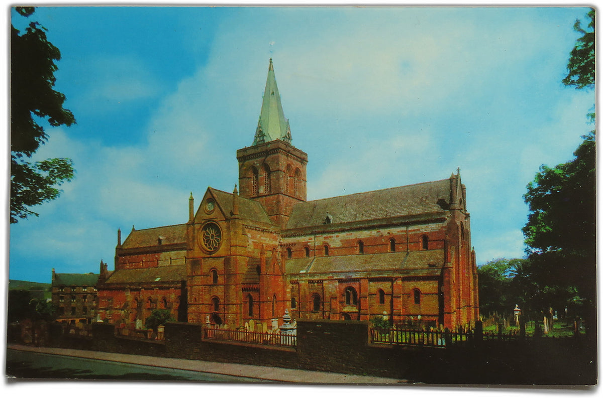 Vintage Postcard of St. Magnus Cathedral, Kirkwall, Orkney, 1982