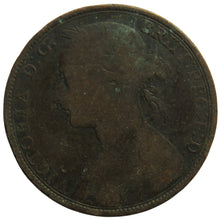 Load image into Gallery viewer, 1892 Queen Victoria Bun Head One Penny Coin Great Britain
