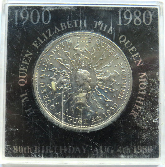 1980 Queen Elizabeth The Queen Mother Cased Commemorative Crown Coin