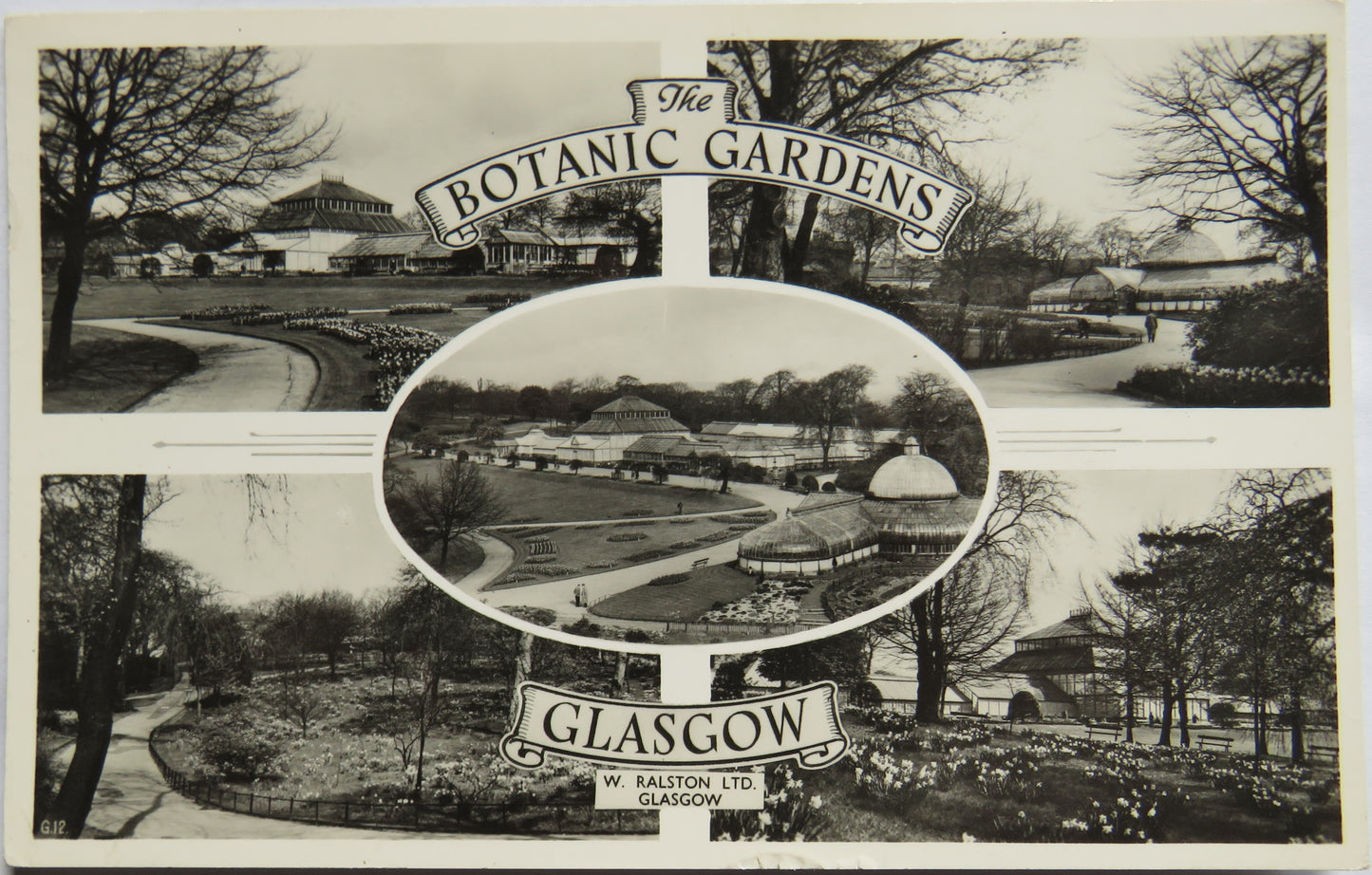 Vintage Postcard of The Botanic Gardens Glasgow