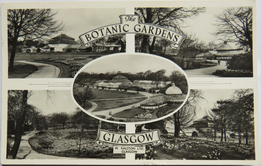 Vintage Postcard of The Botanic Gardens Glasgow