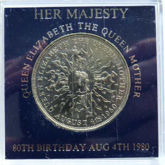 1980 Queen Elizabeth The Queen Mother Cased Commemorative Crown Coin