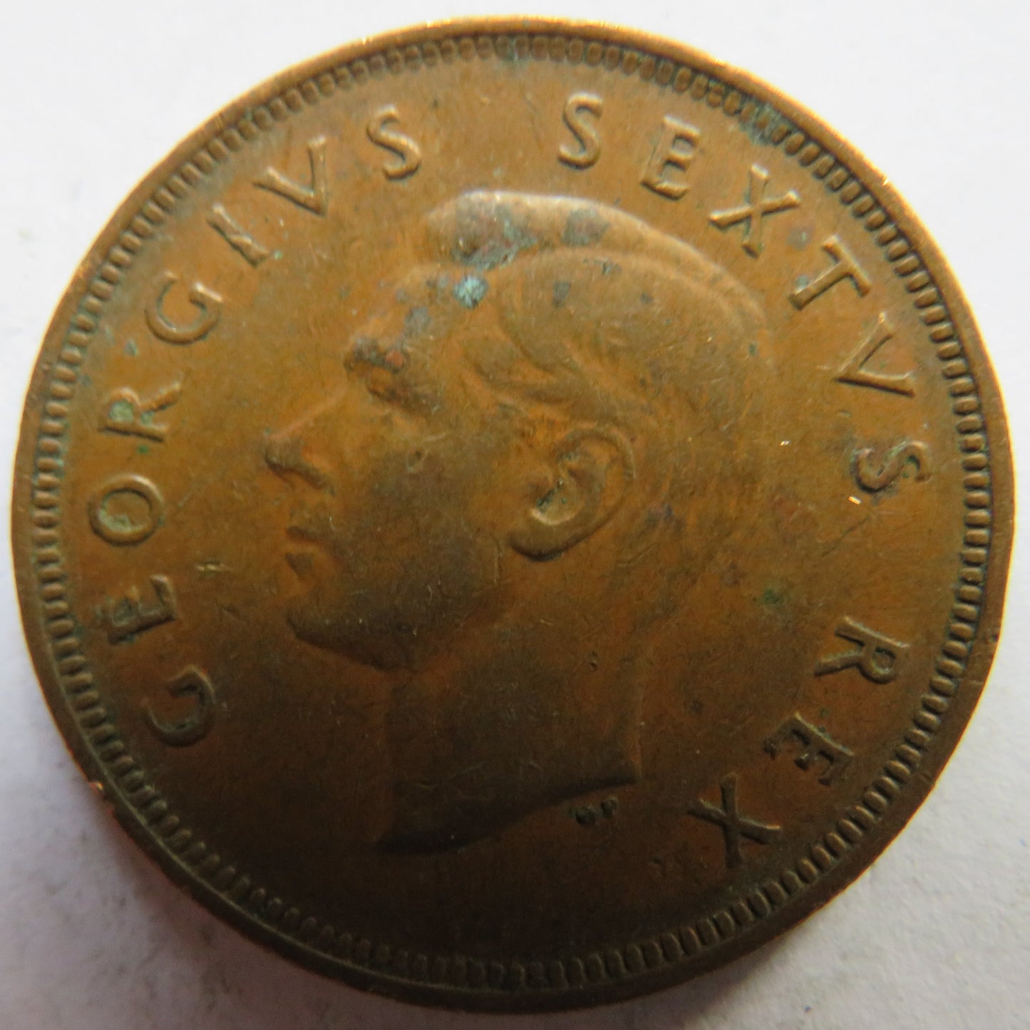 1949 King George VI South Africa One Penny Coin