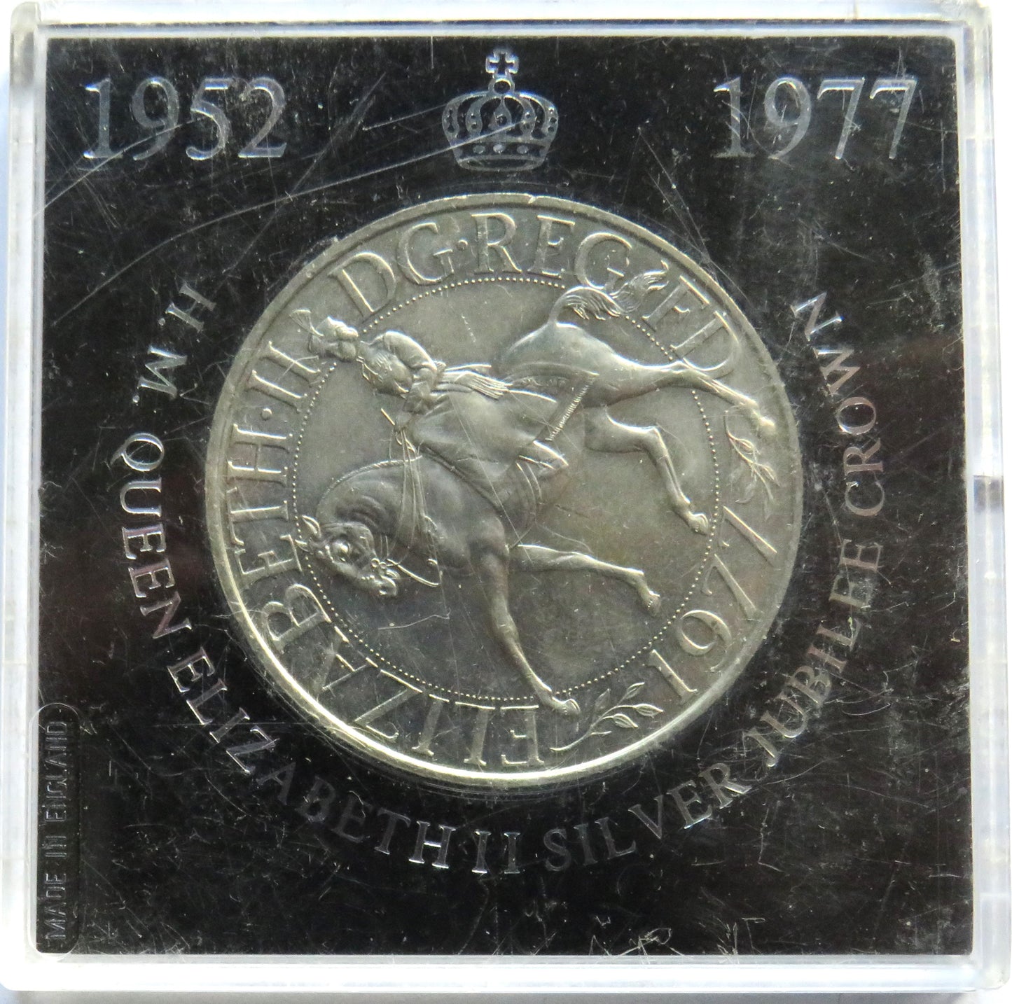 1977 Queen Elizabeth Silver Jubilee Cased Commemorative Crown Coin