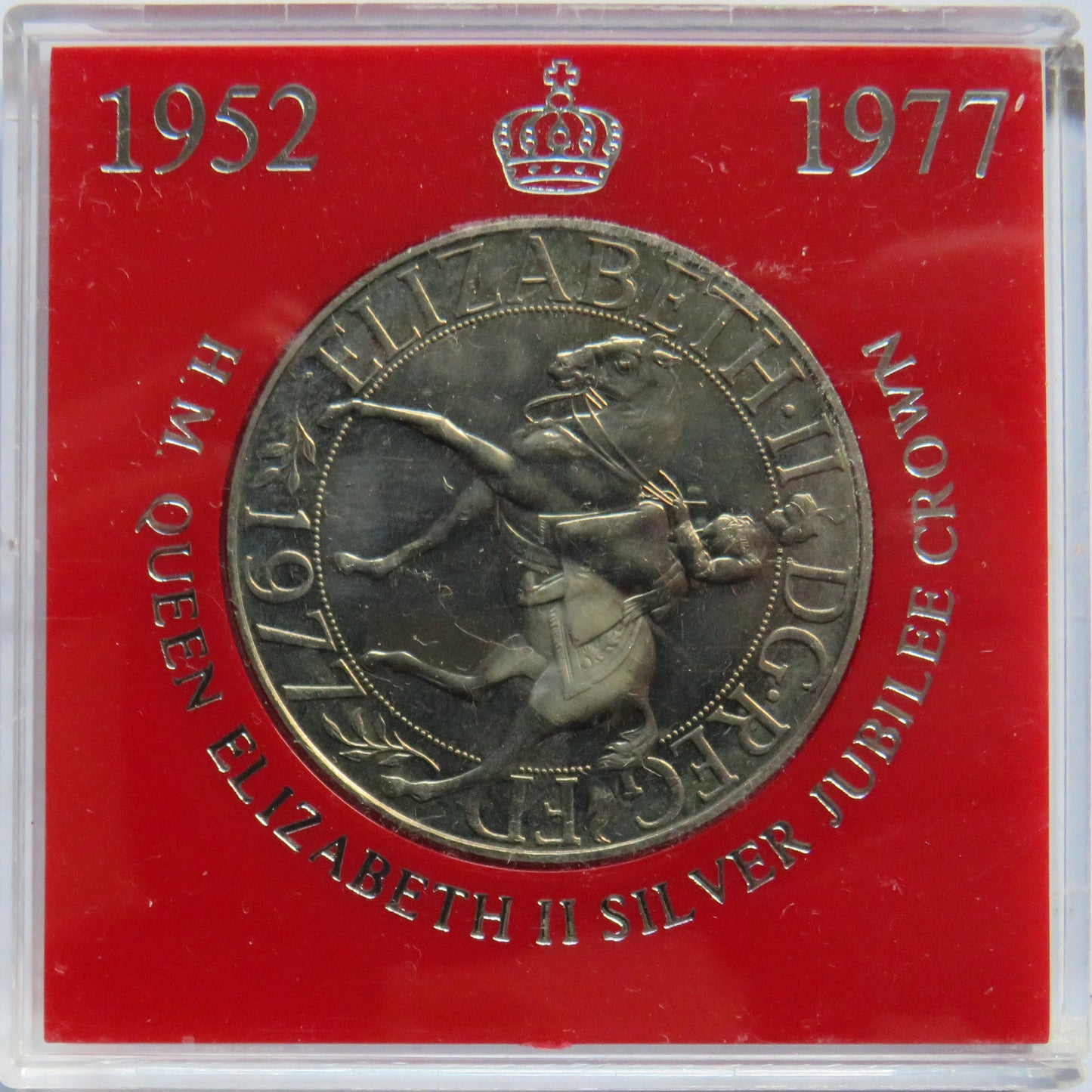 1977 Queen Elizabeth Silver Jubilee Cased Commemorative Crown Coin
