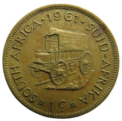 1961 South Africa One Cent Coin