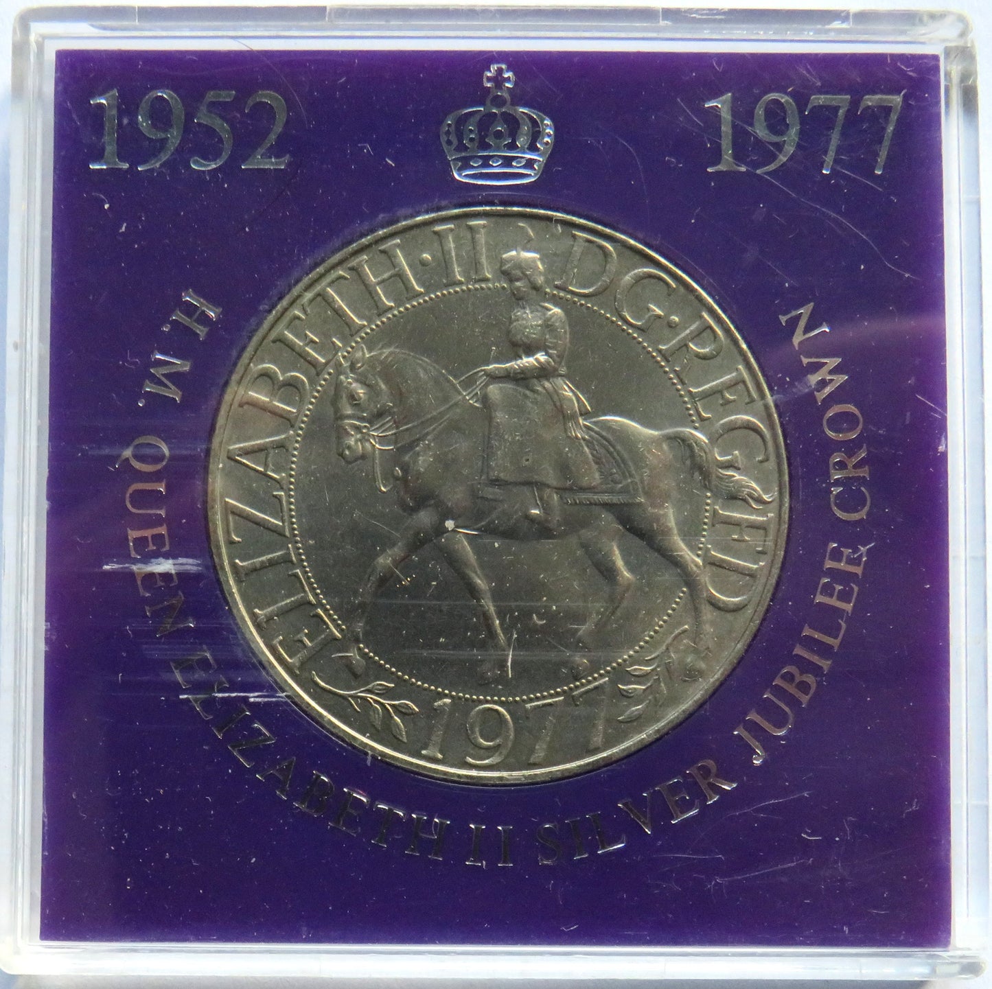 1977 Queen Elizabeth Silver Jubilee Cased Commemorative Crown Coin