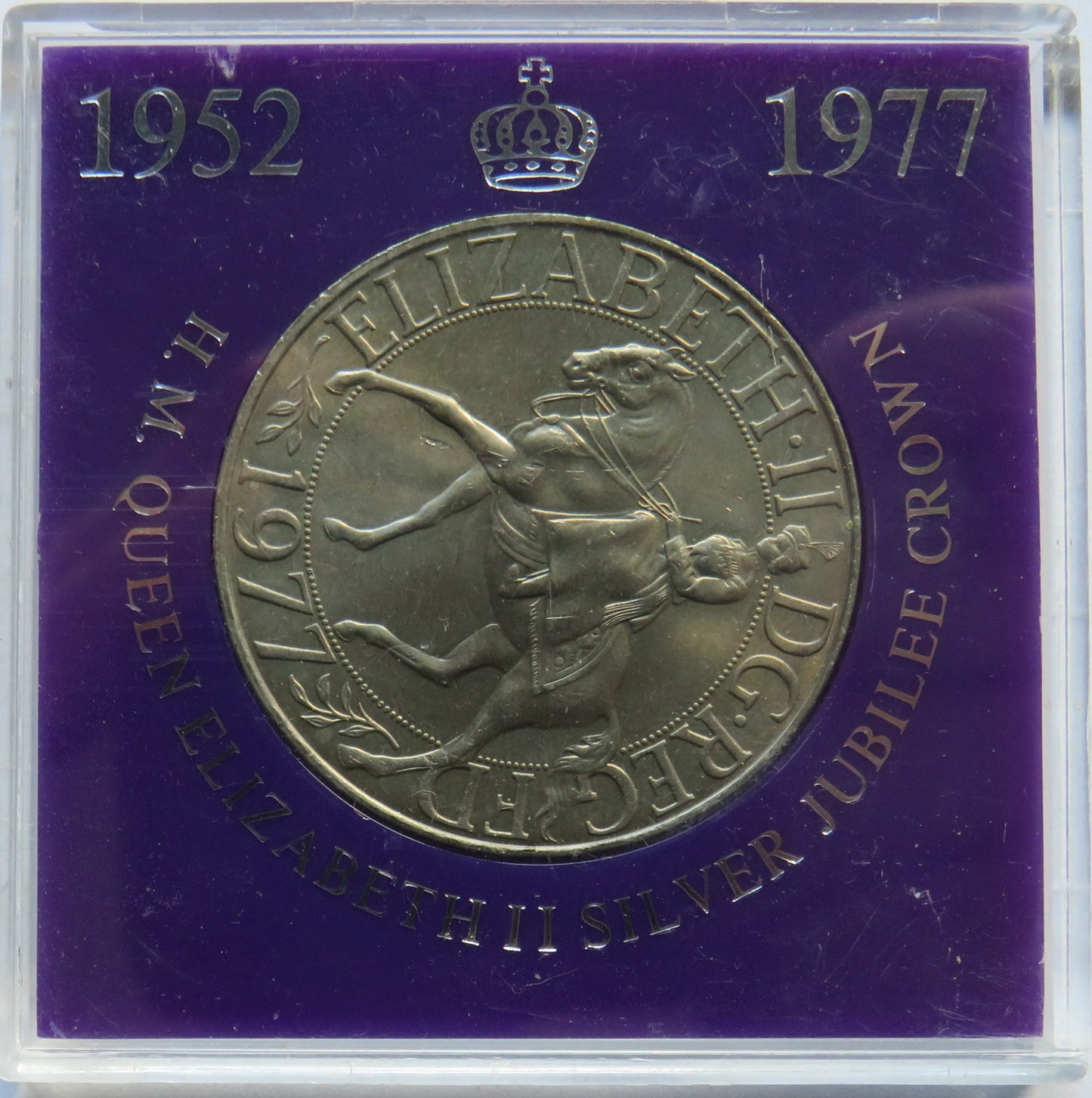 1977 Queen Elizabeth Silver Jubilee Cased Commemorative Crown Coin